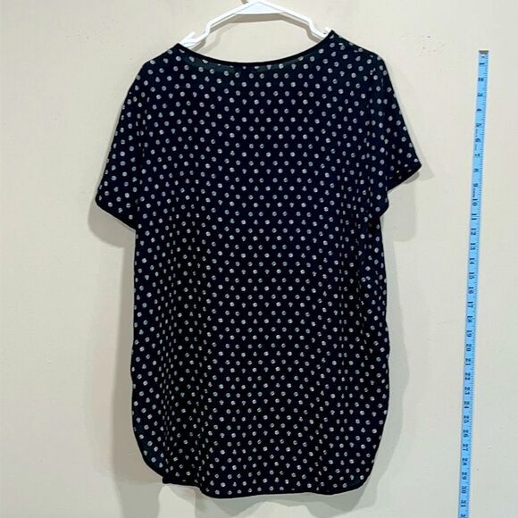 Beautiful Black & White Polka Dot Top By Spense. Size Large - Picture 5 of 5